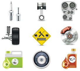 汽車配件與礦山機(jī)械圖標(biāo)矢量素材 設(shè)計靈感與應(yīng)用解析